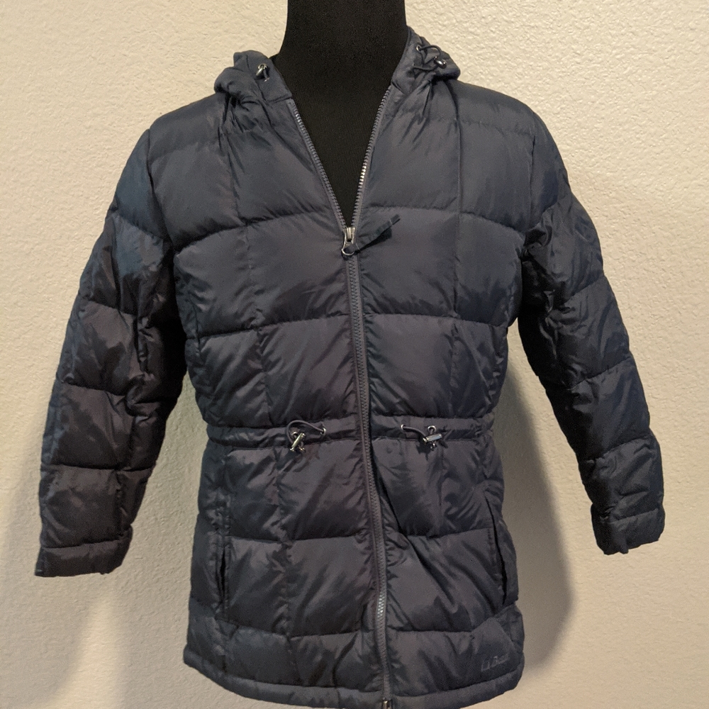 Women's LL Bean Puffer Jacket Size L PET DOWN i